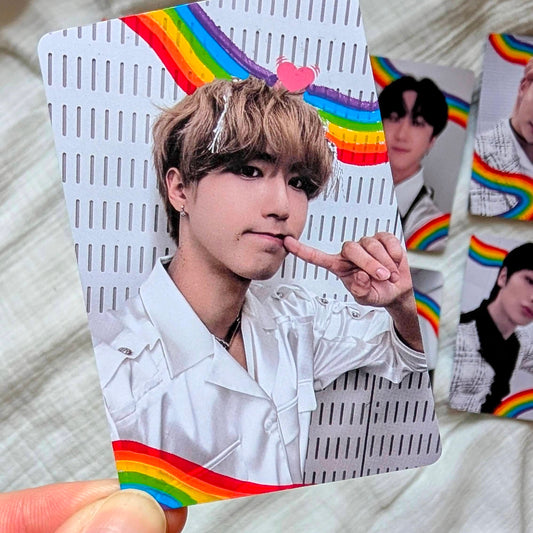 🖤🤍 OT8 Pride Stray Kids Doodled Photo Cards🌈 Set of 8