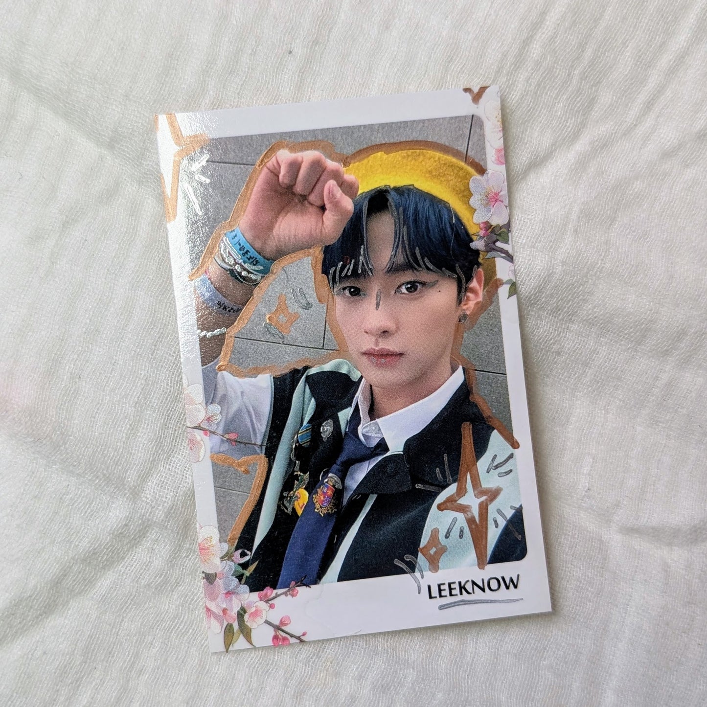 🐰💮 Lee Know Japan Polaroid Doodled & Sticker!