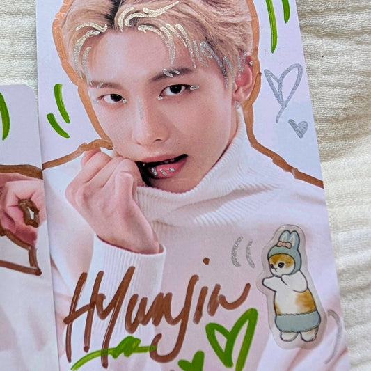 🤍Japan Cat Stray Kids Doodled Photo Cards Set of 9