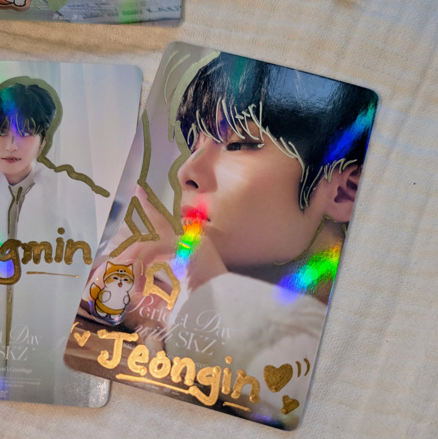 😽💕Japan Stray Kids Holographic Doodled Photo Card Set of 11