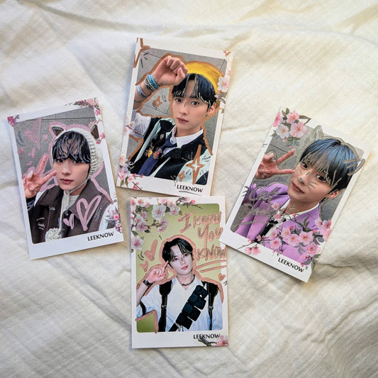 🐰💮 Lee Know Japan Polaroid Doodled & Sticker!