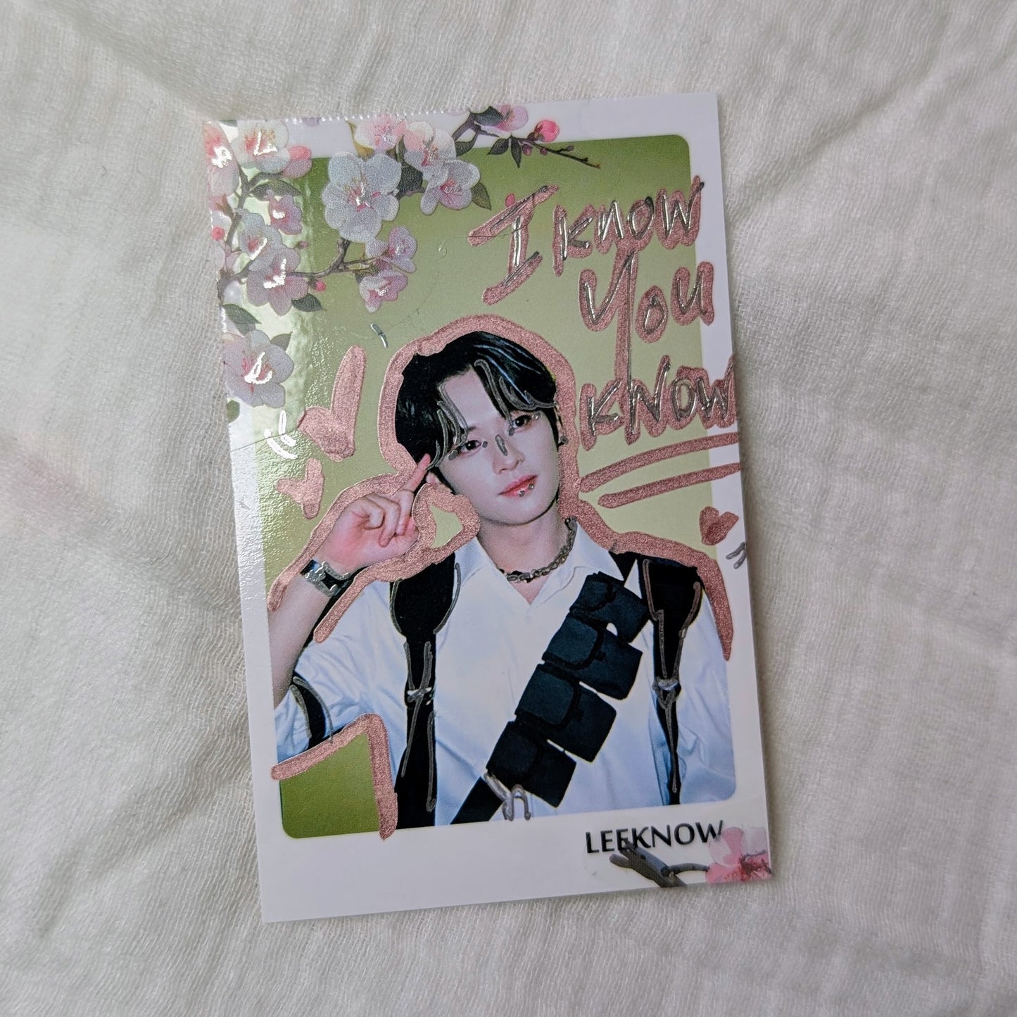 🐰💮 Lee Know Japan Polaroid Doodled & Sticker!
