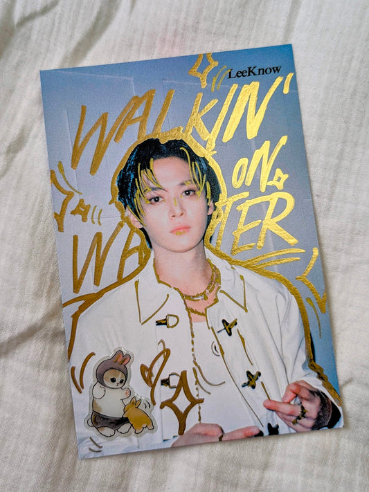 💮 Lee Know Japan-Exclusive Doodled Postcard