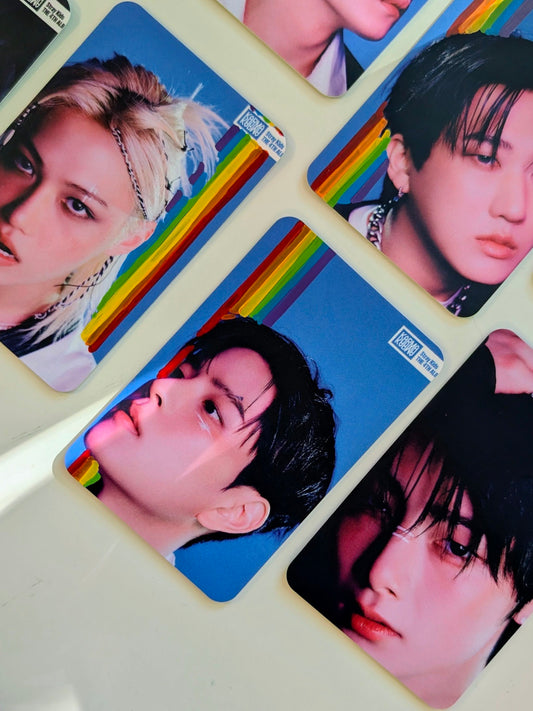 🏳️‍🌈Rainbow Stray Kids Doodled Pride Photo Cards Set of 8🌈